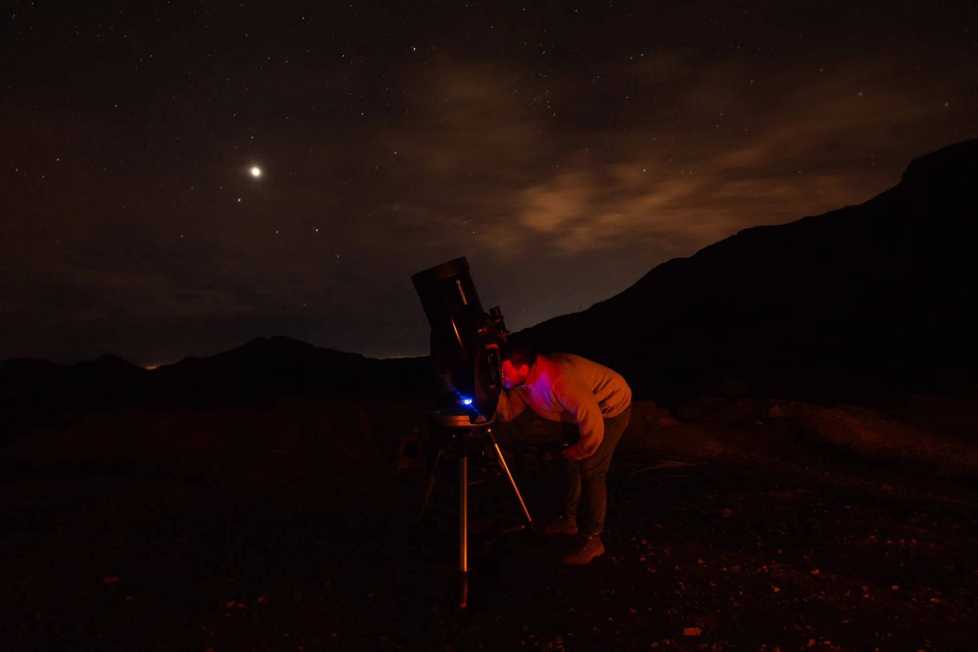Observación del cielo nocturno en Andacollo
